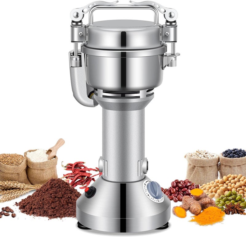 LEEVOT Grain Mill 150g Commercial Spice Grinder Electric 650W Stainless Steel Pulverizer Dry Grinder for Grinding Wheat, Oats, Corn, Pepper, and Coffee Beans – Grinders for Kitchen. - Image 1